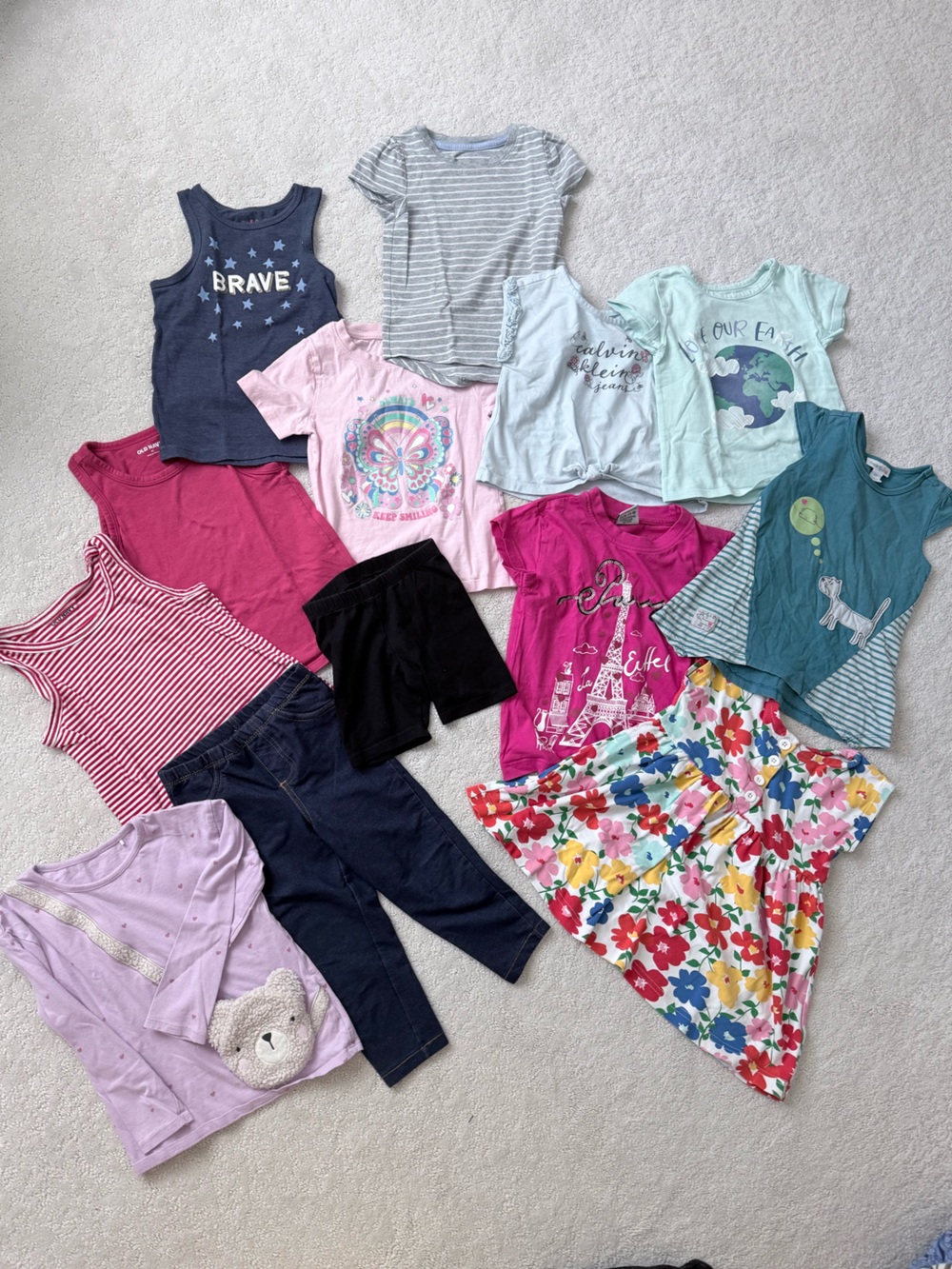 Girls Floral Multicolor bundle size 3-4T